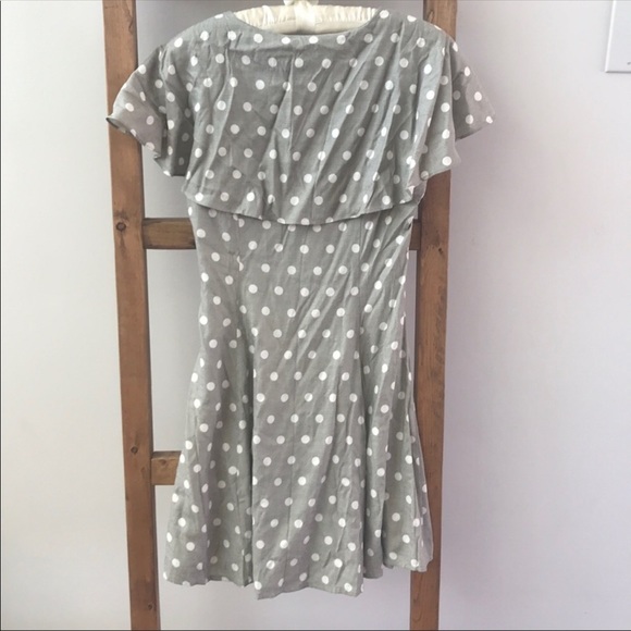 Cardiff Dress - Olive Spot